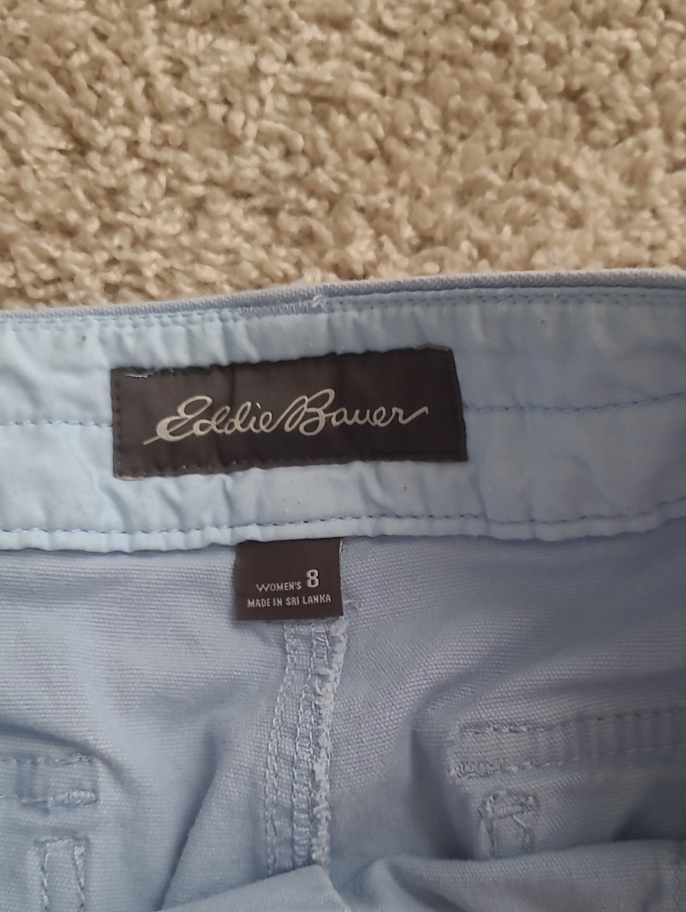 Eddie Bauer womens Capri pant Size 8 Light Blue - Picture 2 of 5